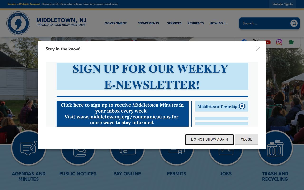 Middletown Township marriage records